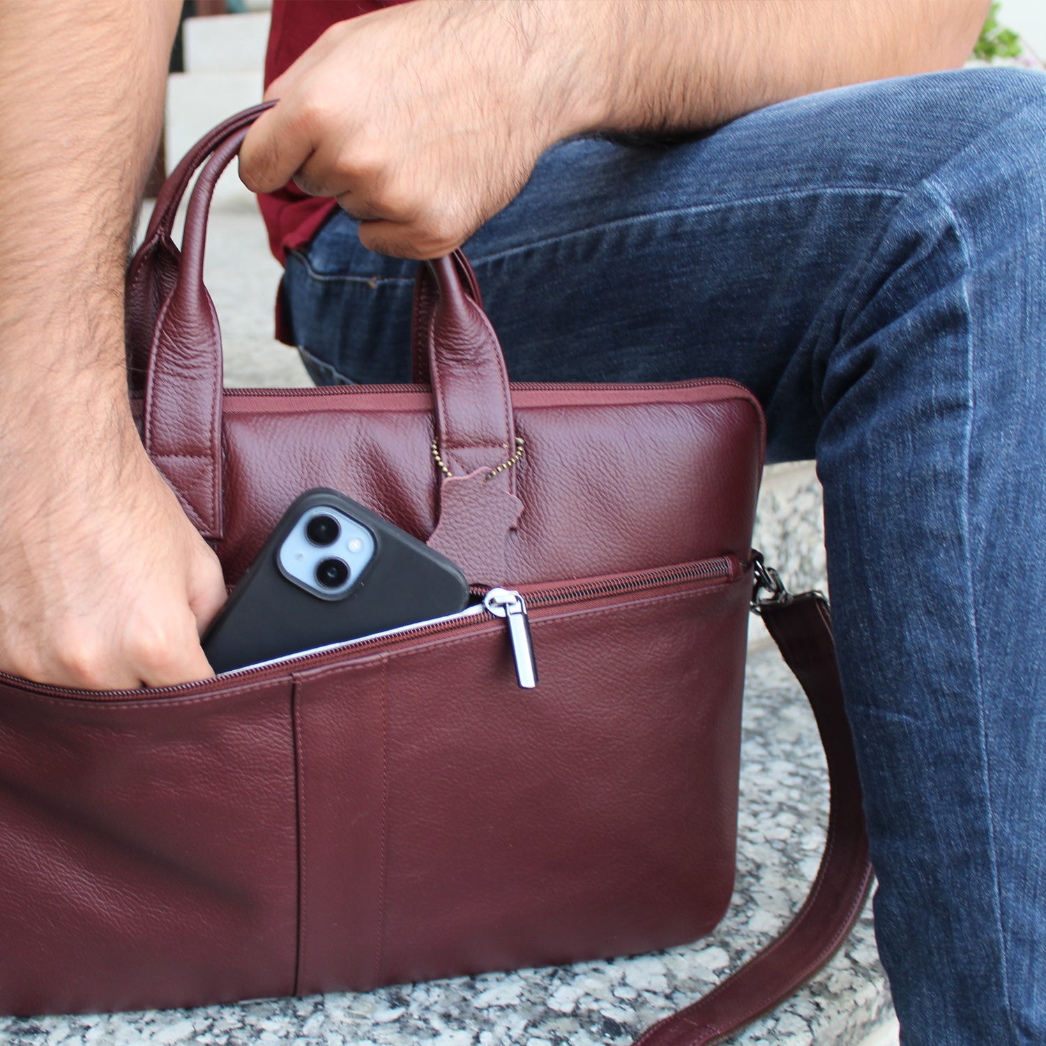 Genuine Real Leather Laptop Bag 16 inches Briefcase Men/Women Handmade Messenger Adjustable Shoulder Bag for Business Office Travel Genuine Real Leather Laptop Bag 16 inches Briefcase Men/Women Handmade Messenger Adjustable Shoulder Bag for Business Office Travel